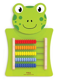 Viga Toys - Wall Game - Abacus - Frog
